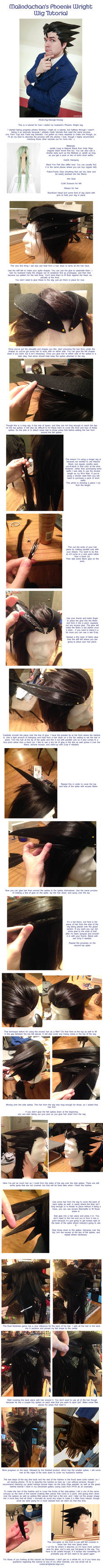 Phoenix Wright Wig Tutorial