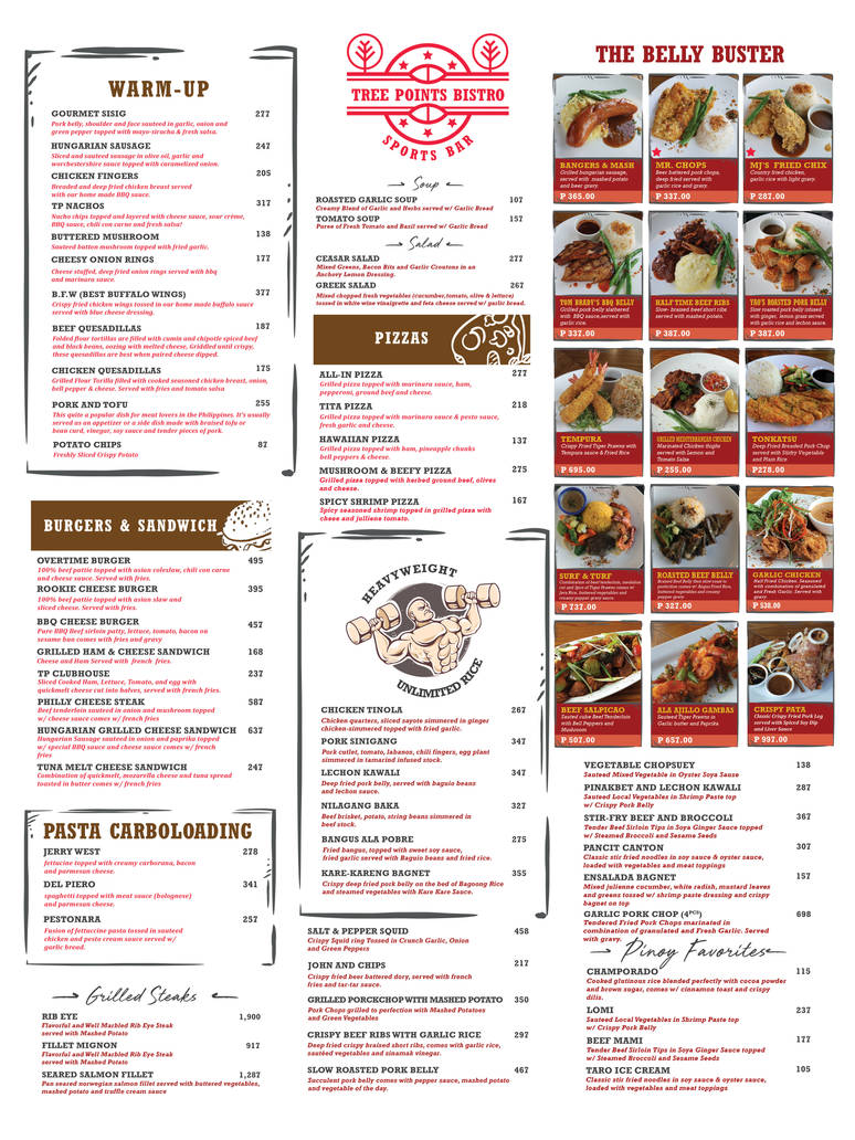 TREE POINTS BISTRO MENU by joeytoledo on DeviantArt