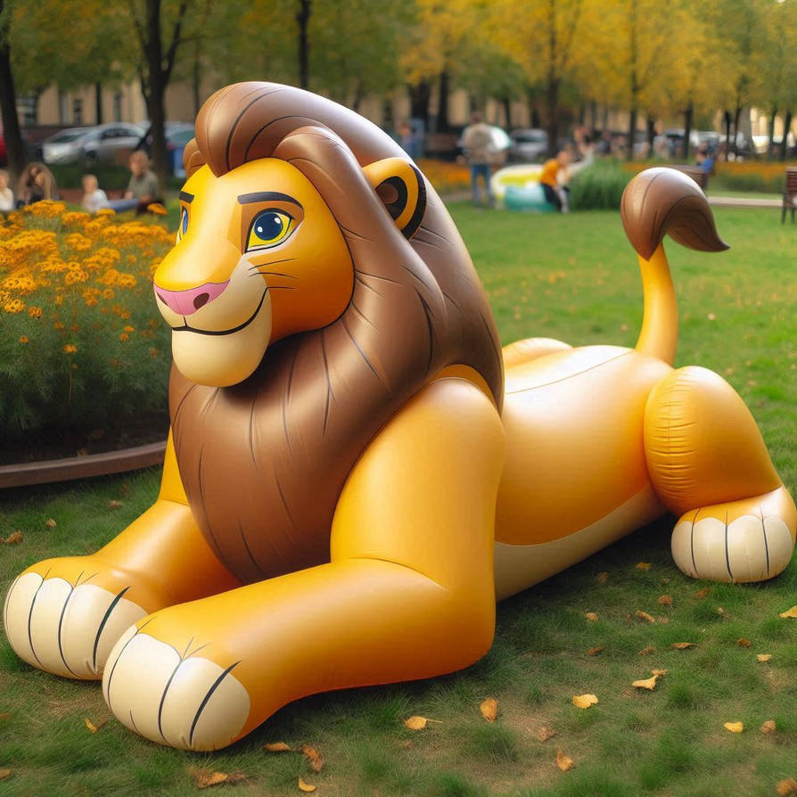 Inflatable Simba Pootoy by Simballoon on DeviantArt