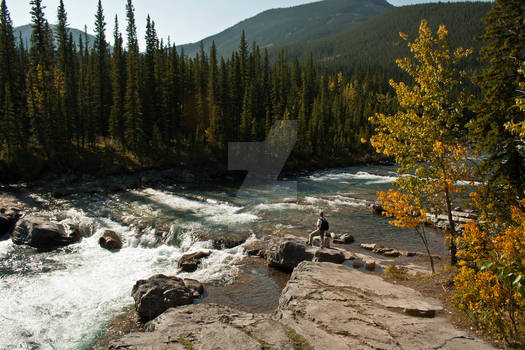 surveying the river