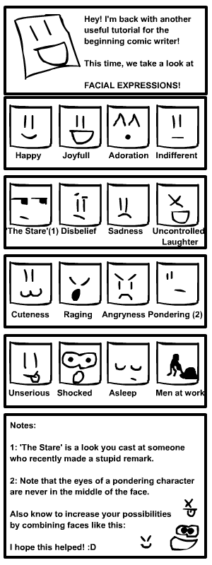 Facial Expressions Tutorial By Crimiclown On Deviantart Facial Expressions Tutorial By Crimiclown On Deviantart