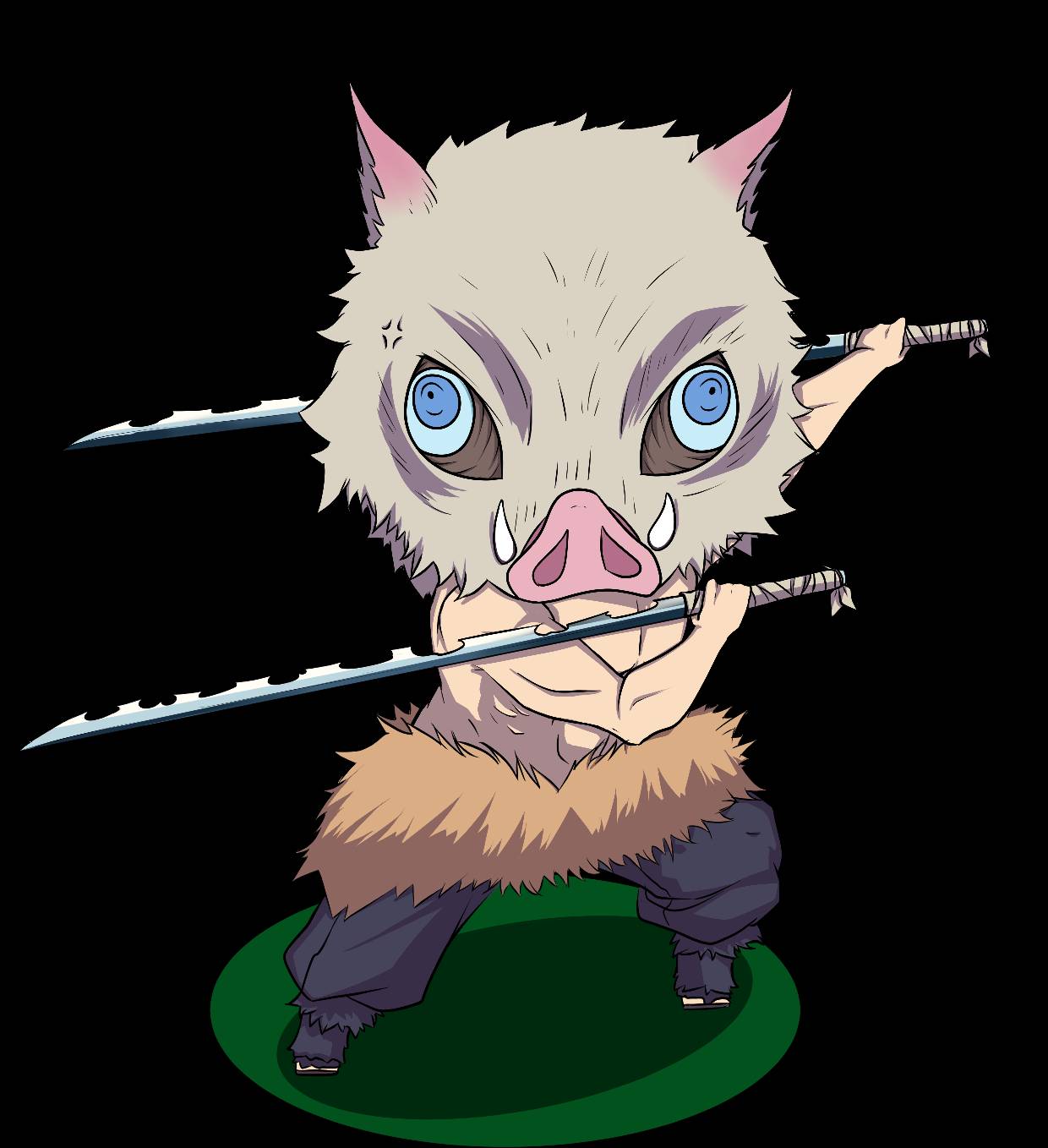 Inosuke Chibi by JaxDrawer on DeviantArt