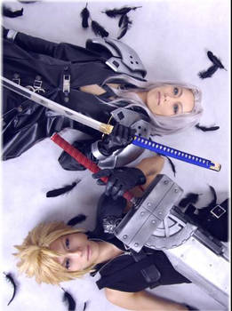 cloud and sephiroth