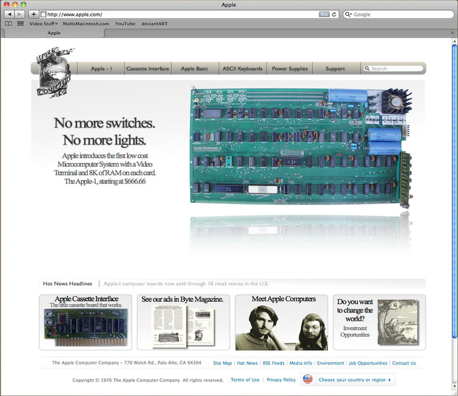 Appel 76 1976 Apple Website by MattsMac on DeviantArt