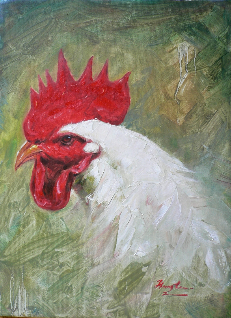 animal oil painting art - cock by hongtao-art on DeviantArt animal oil painting art - cock by hongtao-art on DeviantArt