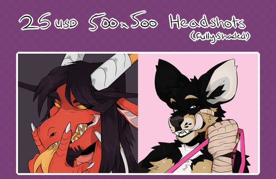 Headshot Commissions!