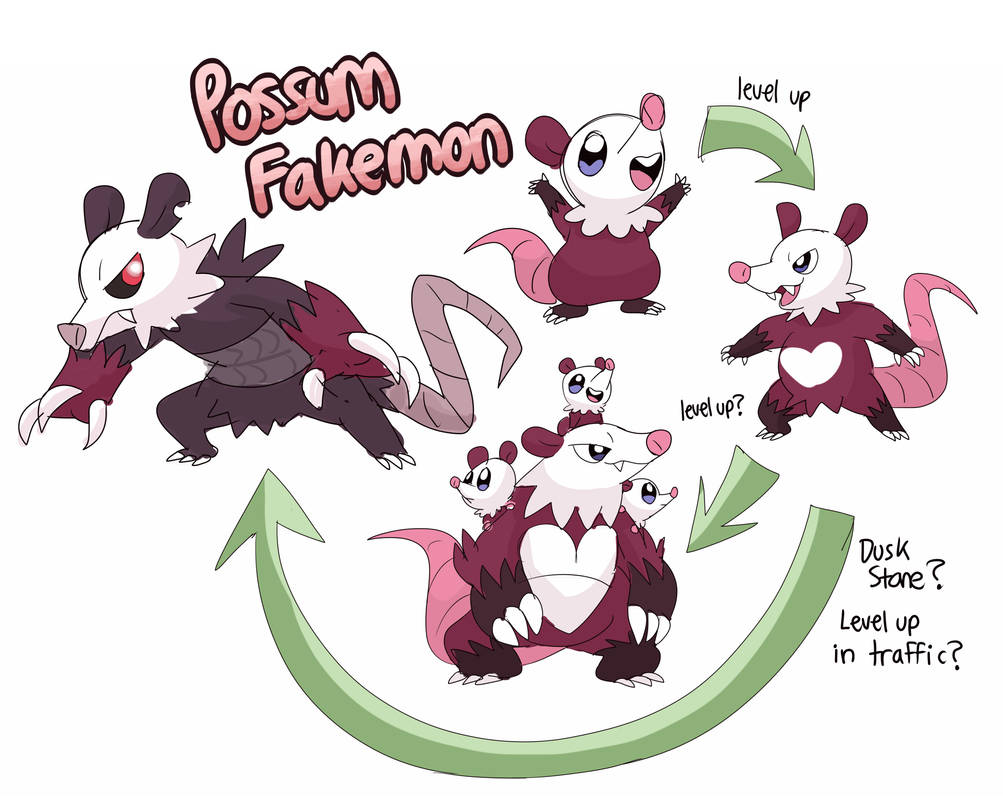 Tree Fakeemon A Possum Fakemon Evolutionary Tree by Dabbleton on DeviantArt
