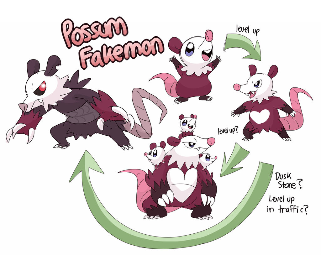 Tree Fakeemon A Possum Fakemon Evolutionary Tree by Dabbleton on DeviantArt