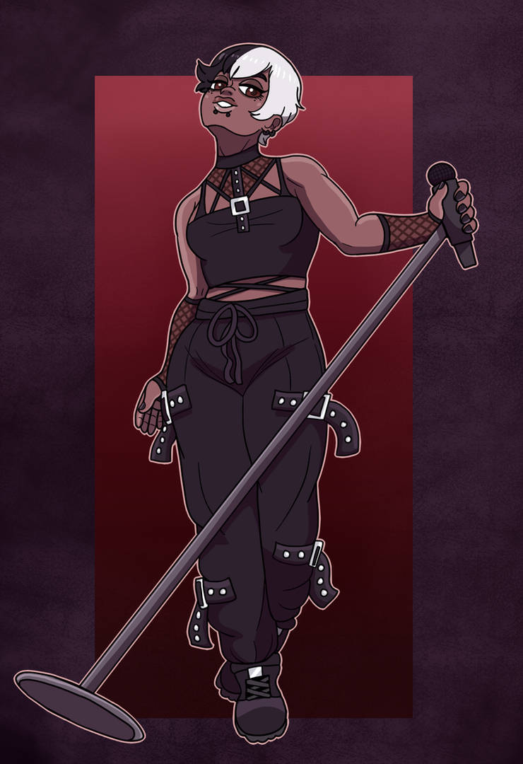 (Commission) Girl At The Rock Show by Dabbleton on DeviantArt