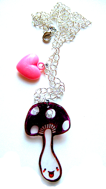 Poison Shroom Necklace