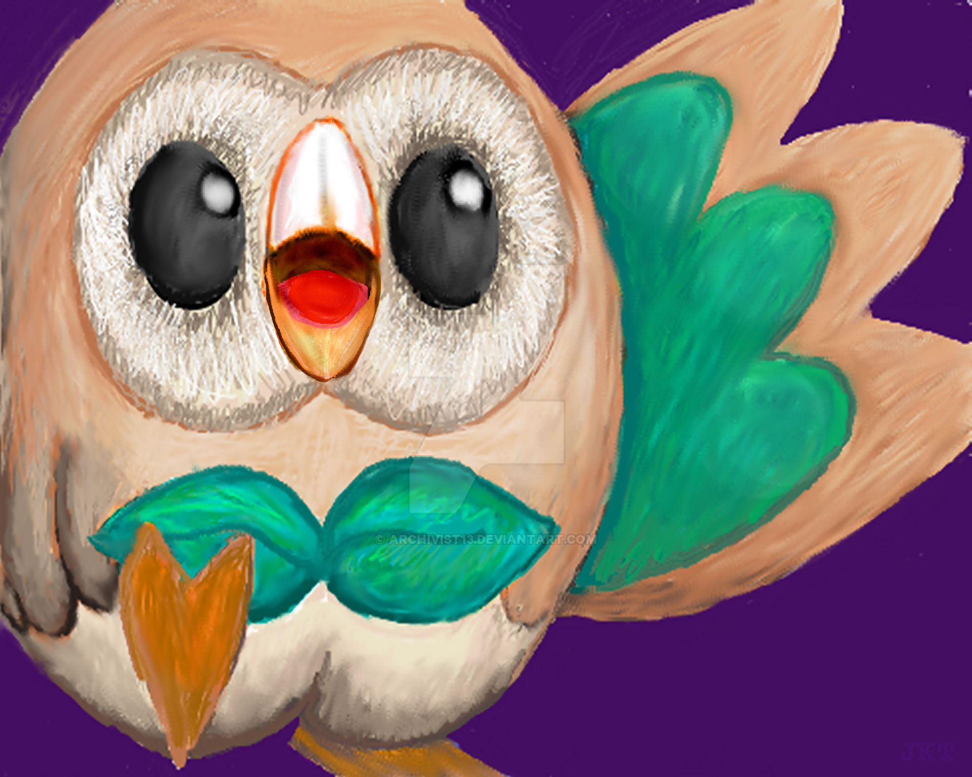 Rowleth Rowlett by archivist13 on DeviantArt