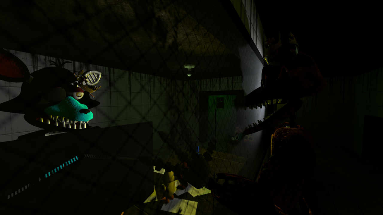 Distorted Fnaf Characters Poster My Fnaf Oc In Fnaf 3 With An Oc Of My Ghost by DistortedPhantom ...