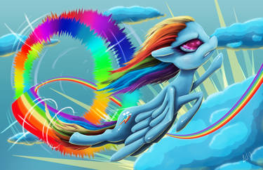 Rainbow Dash Sonic Rainboom