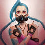 Jinx in gas mask (Requested)