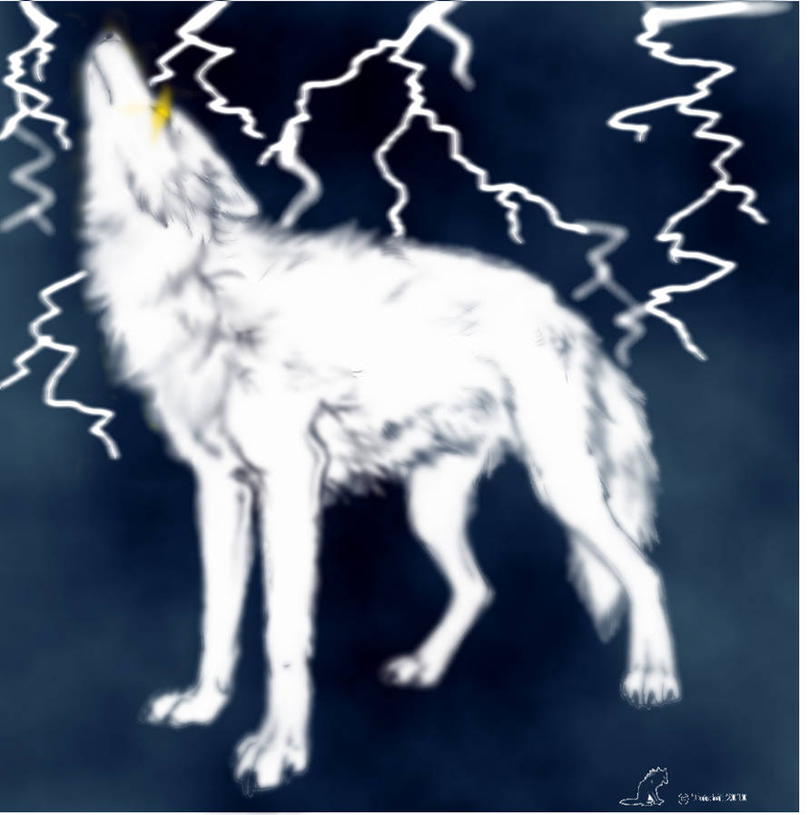 Lightning wolf by DoodleMonster5 on DeviantArt