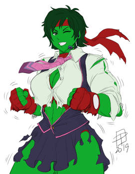 Dye-cember Challenge 2020 10 - She-Hulk Sakura