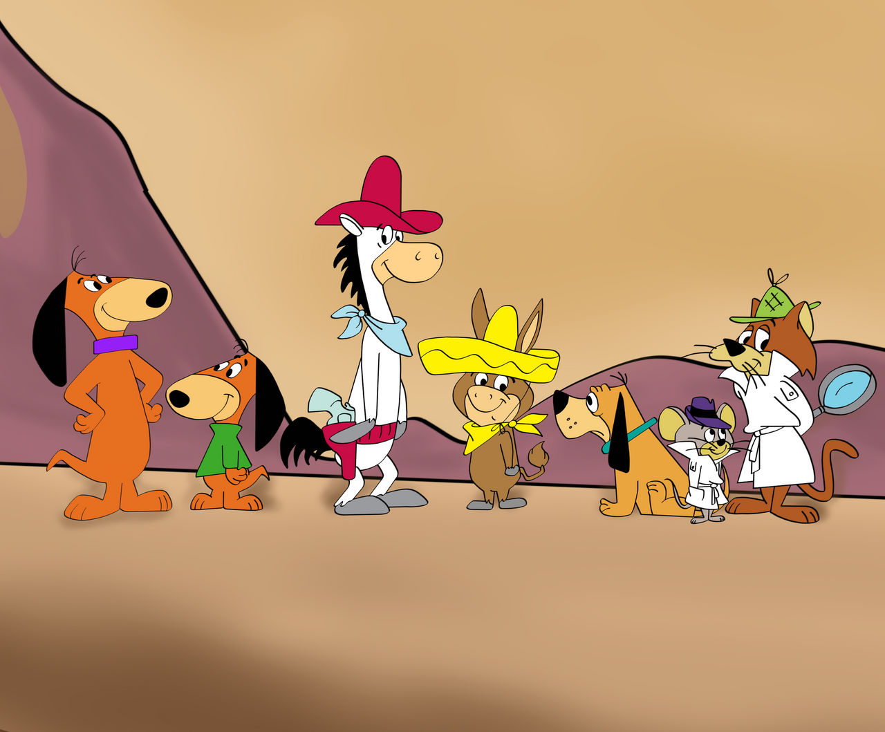 The Quick Draw McGraw Show cast (my style) by MisterHokey1961 on DeviantArt