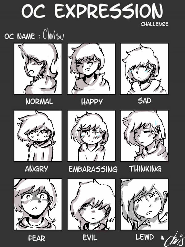 Oc Expression Exercise Oc expression challenge by ChrisuArt on DeviantArt