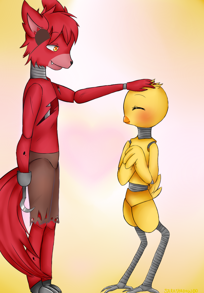 You did a good job,kid(Foxy x Chica)