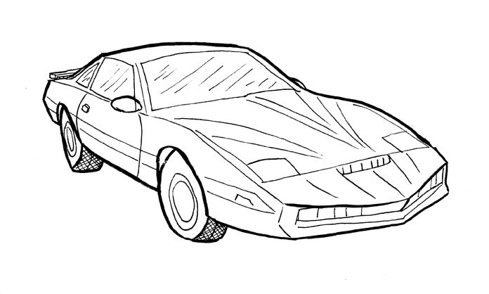 'Toon Knight Rider - K.I.T.T. by tsuzukiasato on DeviantArt