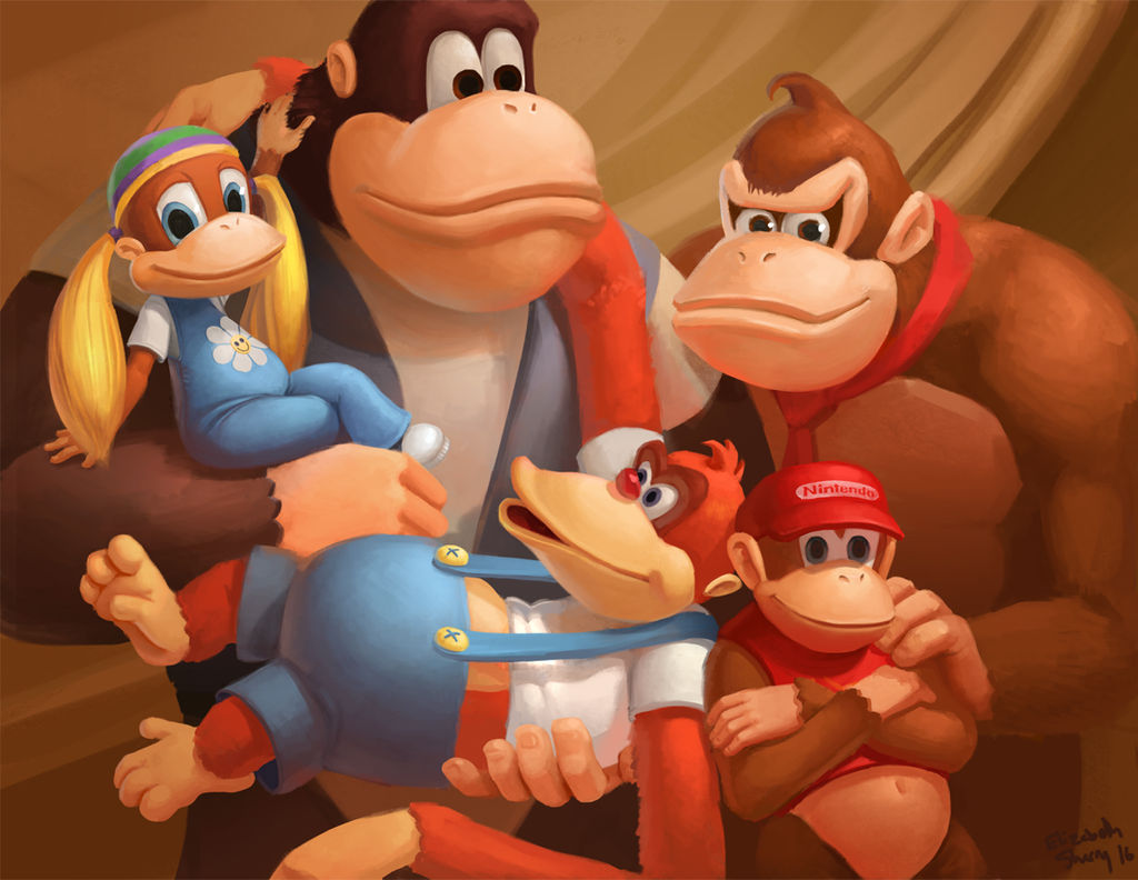 Donkey Kong Family by Photia