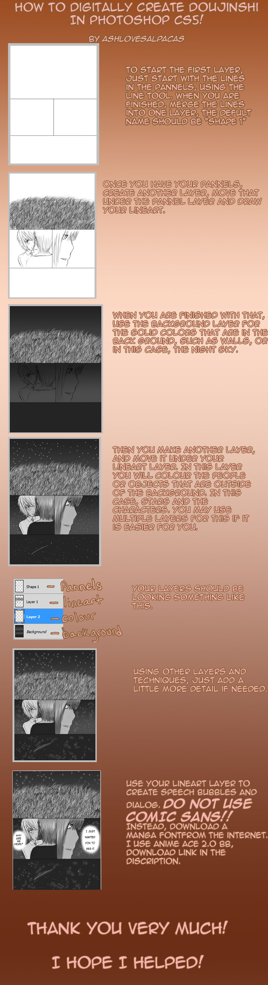 How to Create a Doujinshi page in Photoshop! by AshLovesAlpacas on DeviantArt How to Create a Doujinshi page in Photoshop! by AshLovesAlpacas on DeviantArt