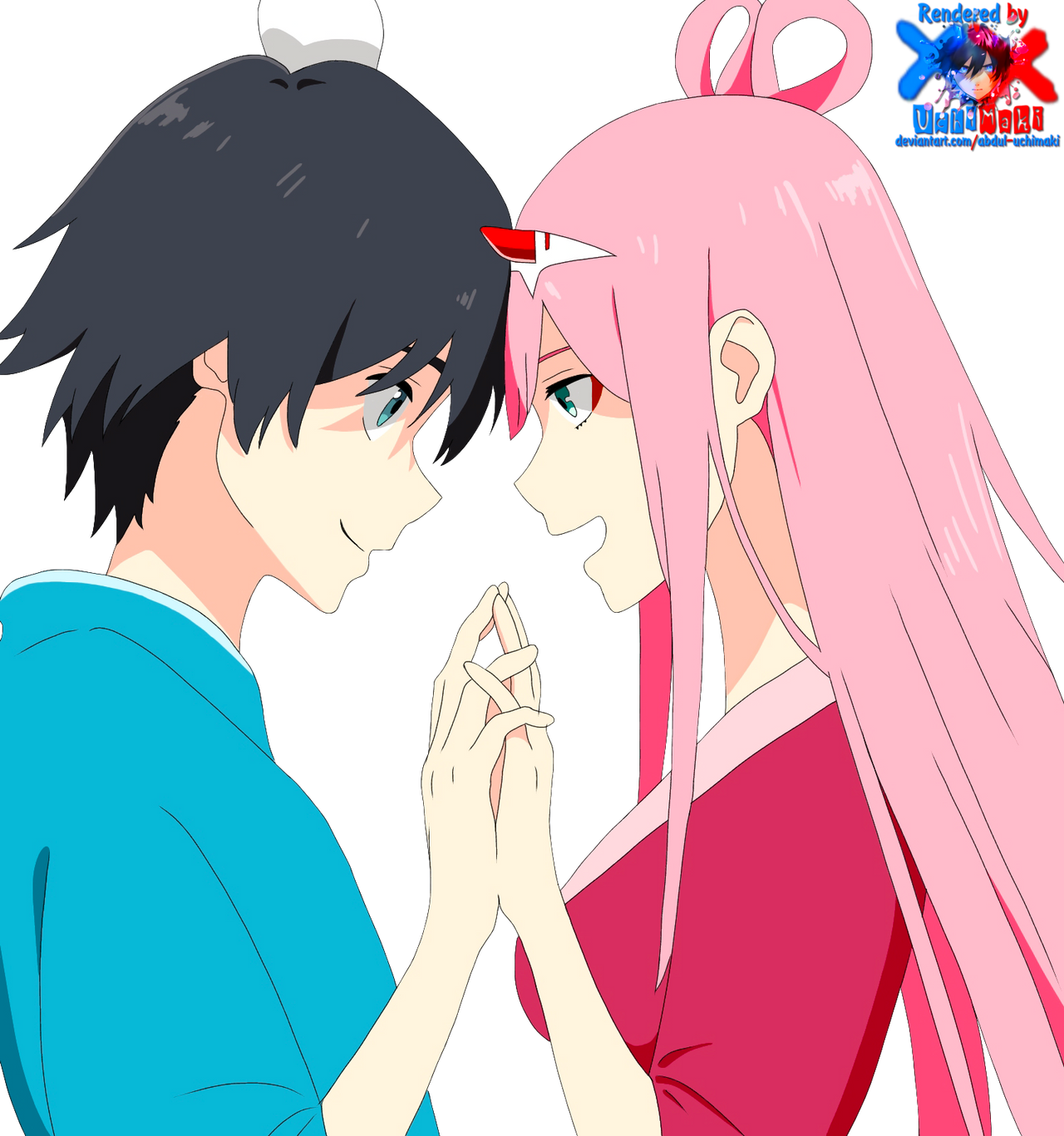 Darling in the FranXX - Zero Two and Hiro Render by Abdul-UchiMaki on ...