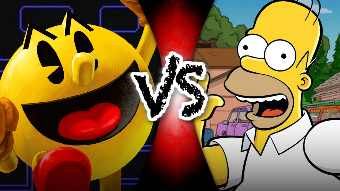 Pac Man VS Homer Simpson By RafaThomy2006 On DeviantArt pac-man-vs-homer-simpson-by-rafathomy2006-on-deviantart