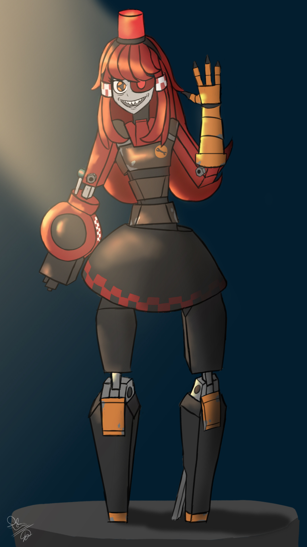 Sentry gun girl Mimi TF2 by MechtaL on DeviantArt