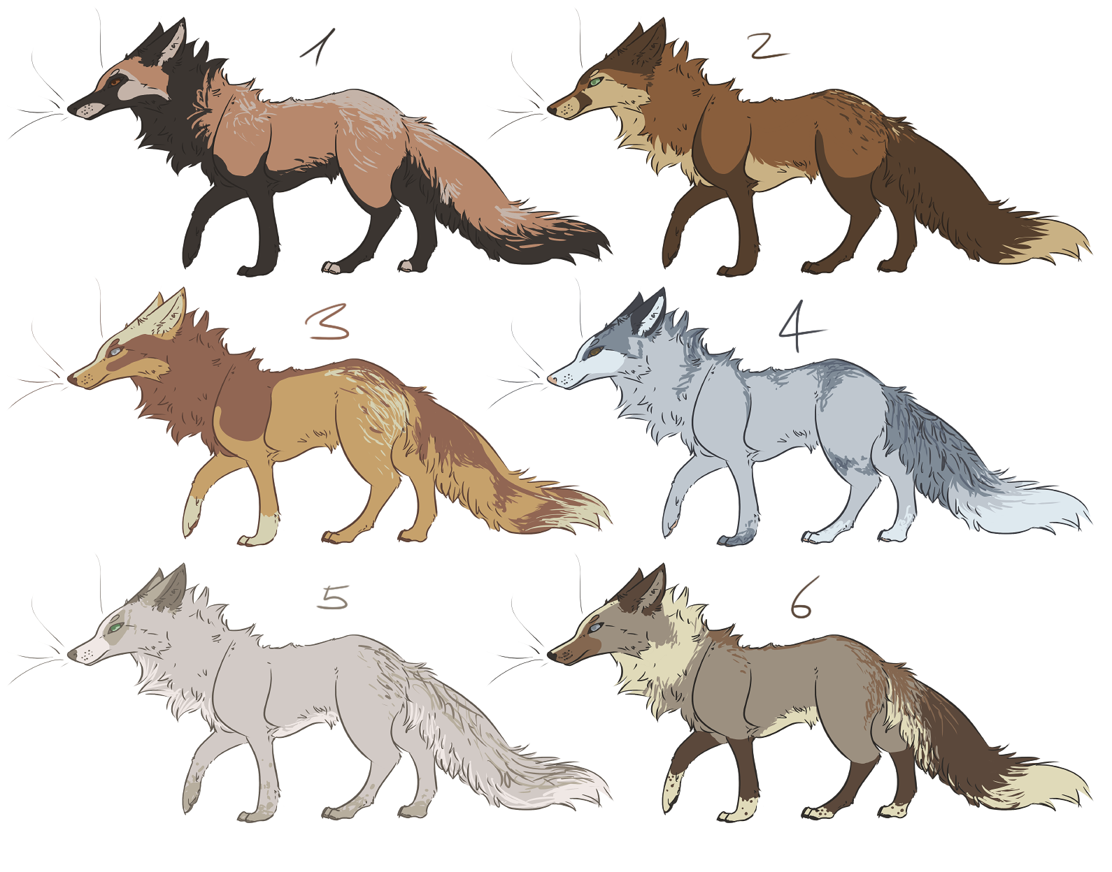 Fox Adaptables Realistic fox adoptables CLOSED by chertan-koraki on DeviantArt