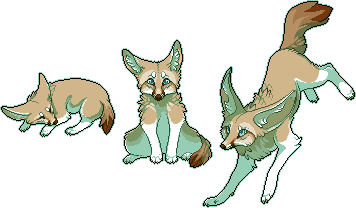 Pixel Fox - Fennec by chertan-koraki