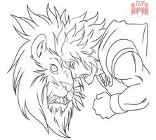 Alcaeus - OC Design (Lionhearted) [LineArt]| by TheUnlimitedFortress