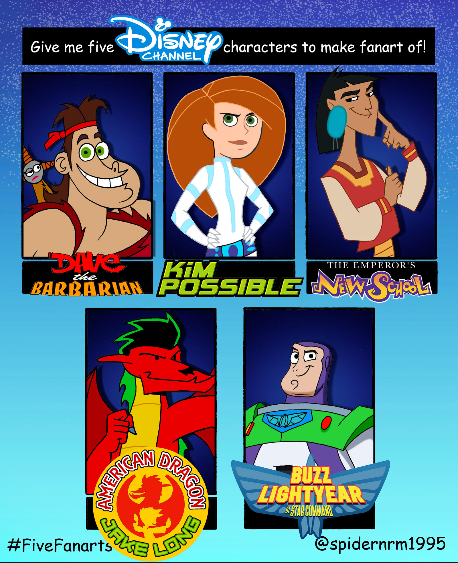 5 Disney Channel Characters Fan Art Challenge By Nicholasnrm123 On 5 Disney Channel Characters Fan Art Challenge By Nicholasnrm123 On