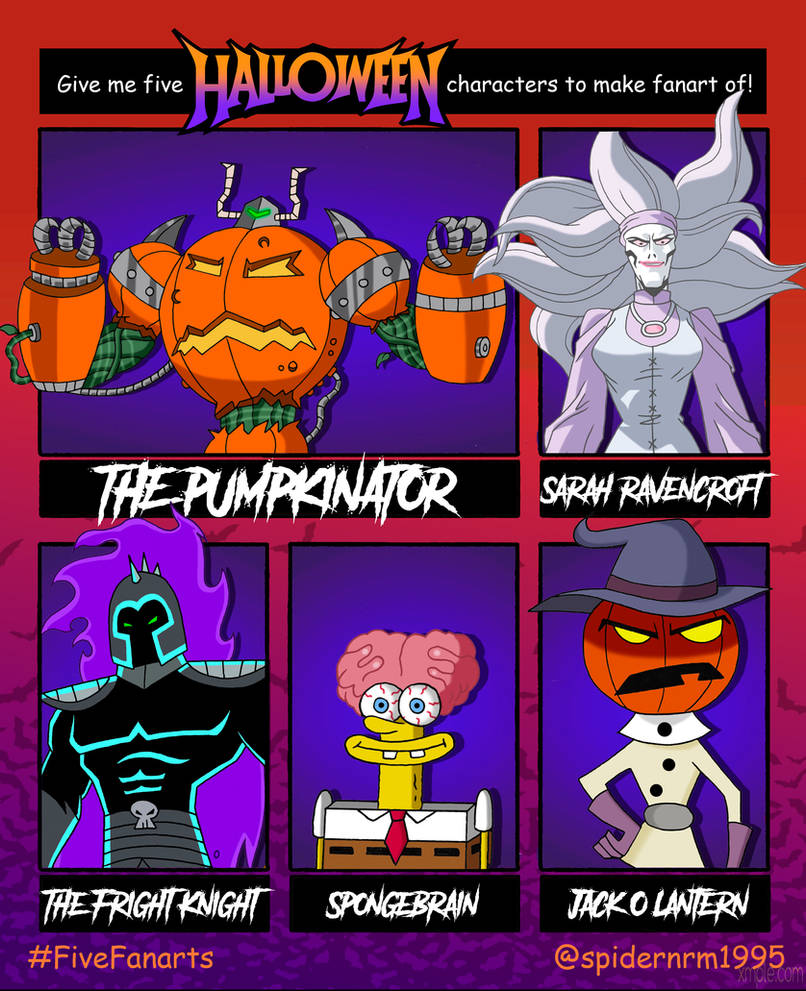 5 Halloween Characters Fan Art Challenge 2023 By Nicholasnrm123 On 5 Halloween Characters Fan Art Challenge 2023 By Nicholasnrm123 On