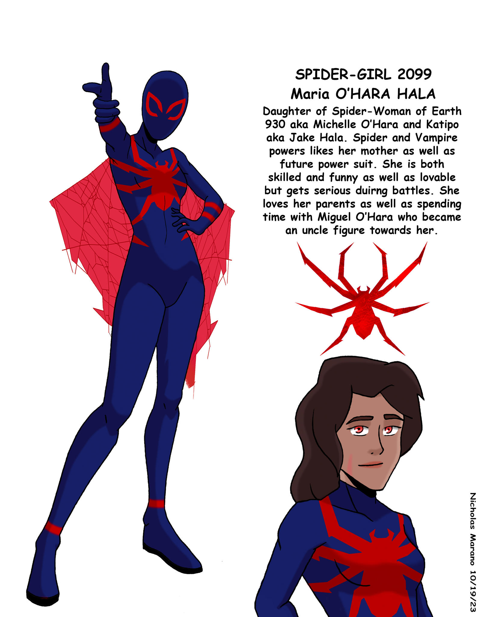 Spider Maria Spider-Girl 2099: Maria O'Hara Hala! by nicholasnrm123 on DeviantArt