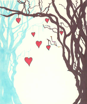 trees and hearts