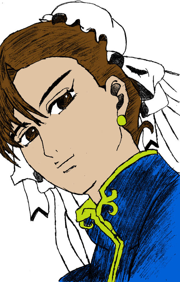 Chun Li close up -colour-