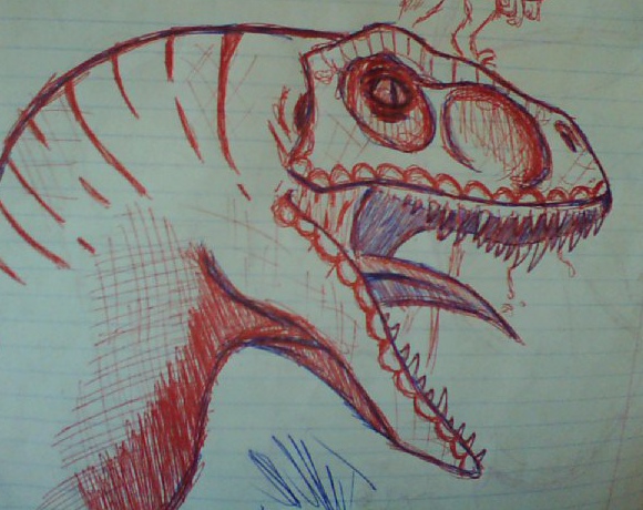 Skinny Raptor Drawing Raptor Sketch by T-Reqs on DeviantArt