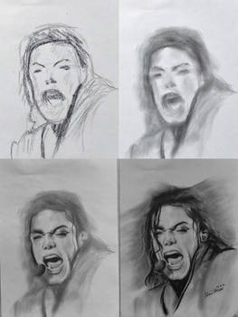 MICHAEL JACKSON | PORTRAIT DRAWING CHARCOAL