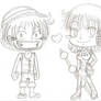 Luffy and Nami - Chibi LOVE
