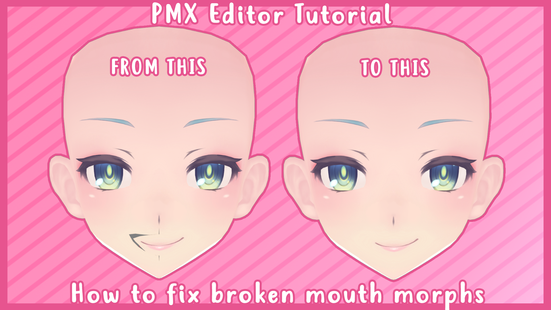[MMD - PMXE] How to fix broken mouth morphs [Tut] by Astria-MMD on ...