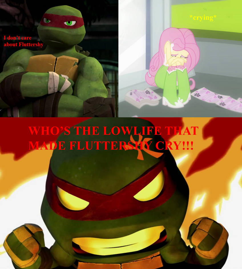 He does care (Fluttershy X Raph) by rainbine94 on DeviantArt