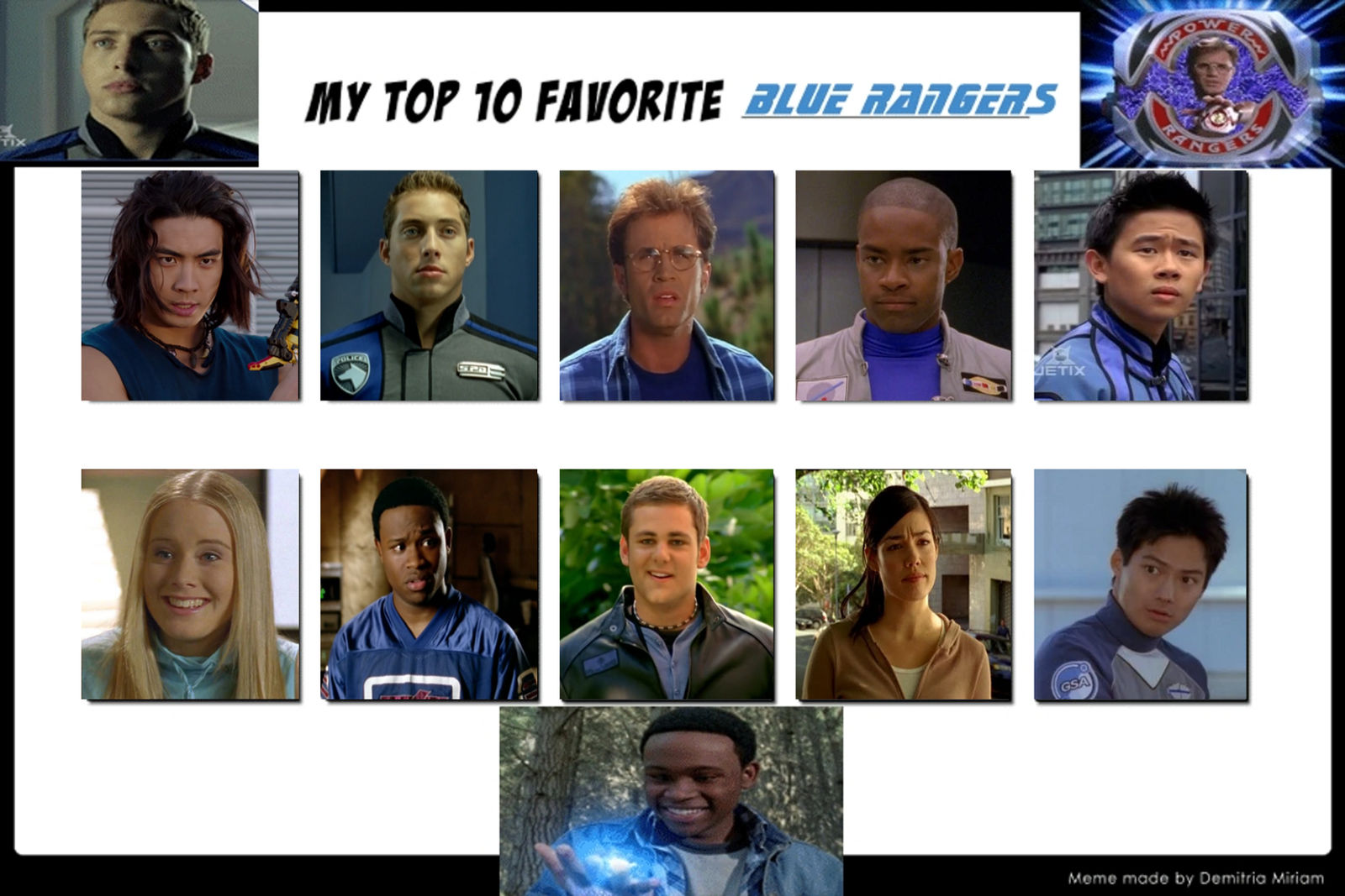 My Top 10 Favorite Blue Rangers by rainbine94 on DeviantArt