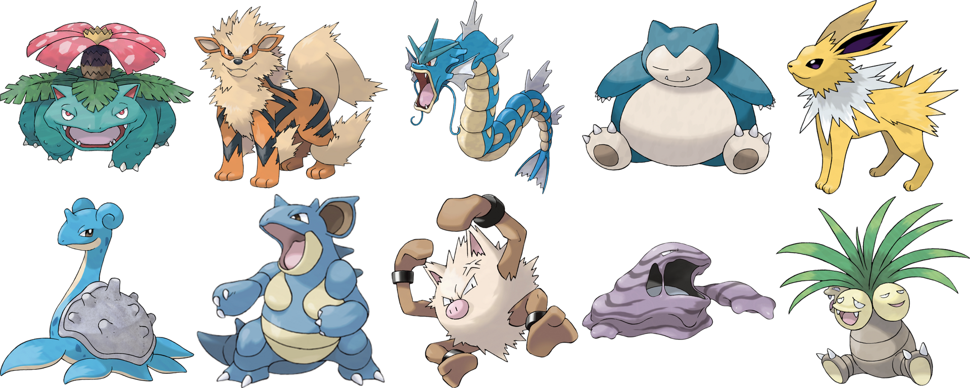 My Top 10 Favorite Kanto Pokemon by rainbine94 on DeviantArt