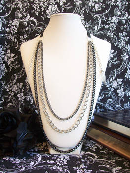 Long Multi Chain Necklace