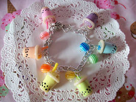 Bubble Tea Charm Bracelet