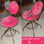 pink chair stock