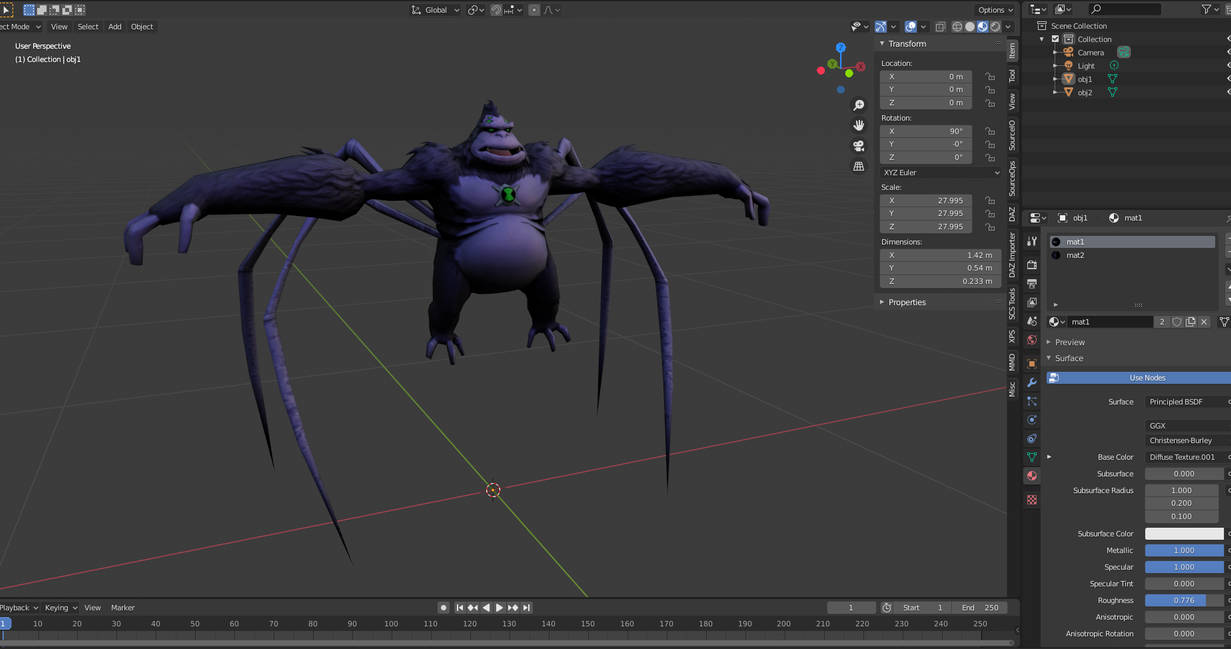 Ultimate Spidermonkey model by thingvbjkbhkvhjbv on DeviantArt