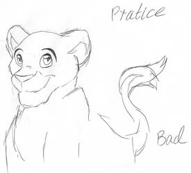 TLK Lioness Cub Doodle Pratice