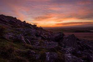 Roughtor, coming down after sunset